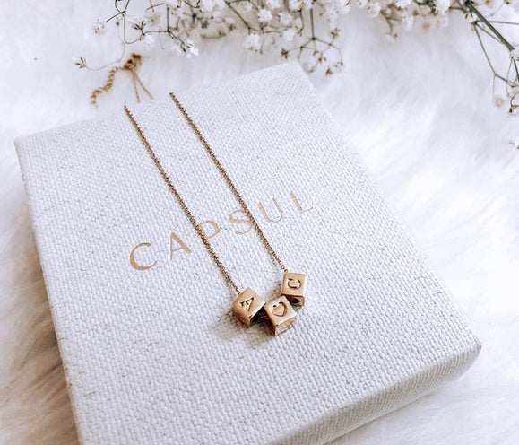Custom Block Necklace - Capsul