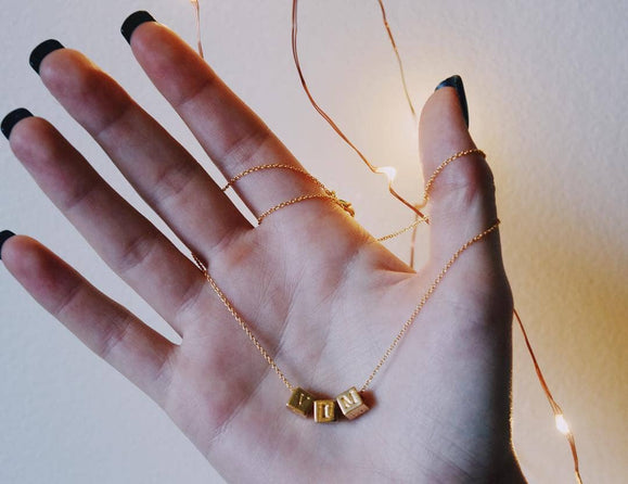 Custom Block Necklace - Capsul