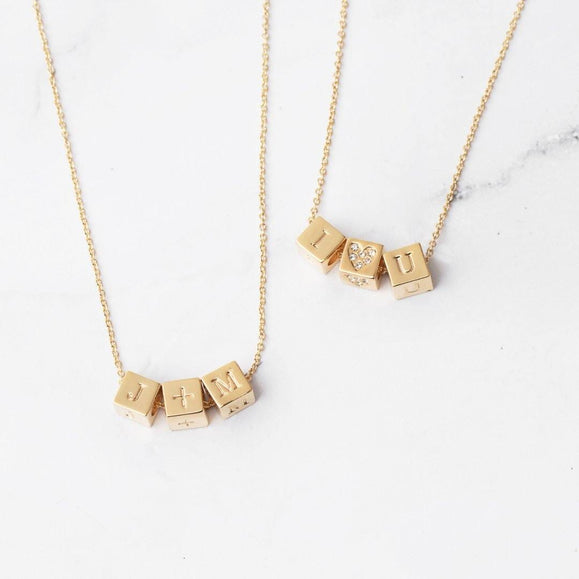 Custom Block Necklace - Capsul