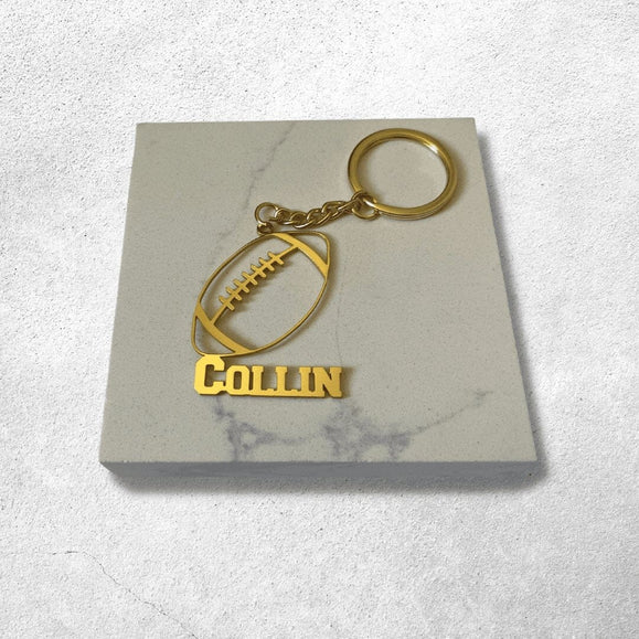 Custom Cutout Football Star Keychain - Capsul