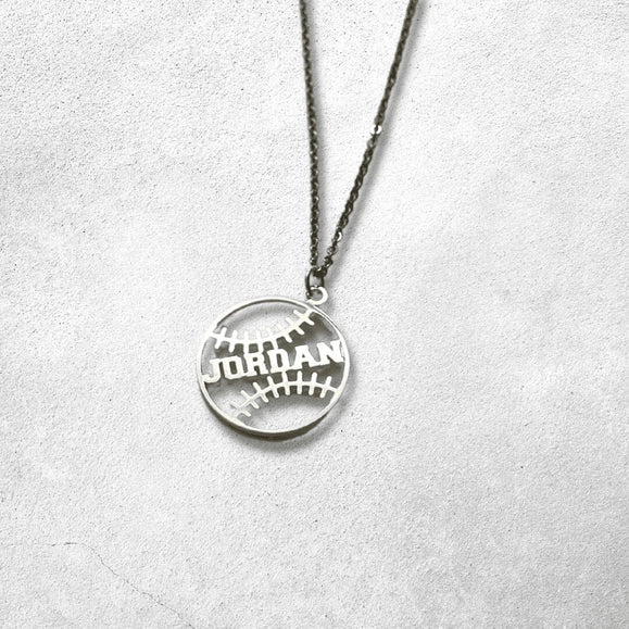 Custom Cutout Baseball Star Necklace - Capsul