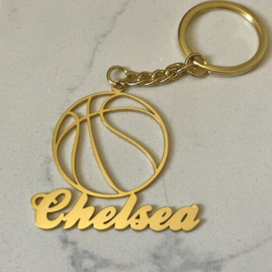 Custom Cutout Basketball Star Keychain - Capsul