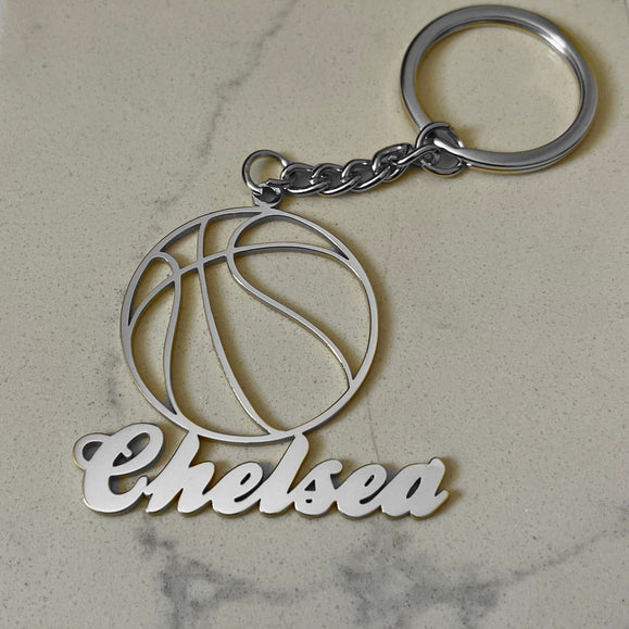 Custom Cutout Basketball Star Keychain - Capsul