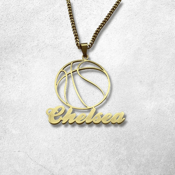 Custom Cutout Basketball Star Necklace - Capsul