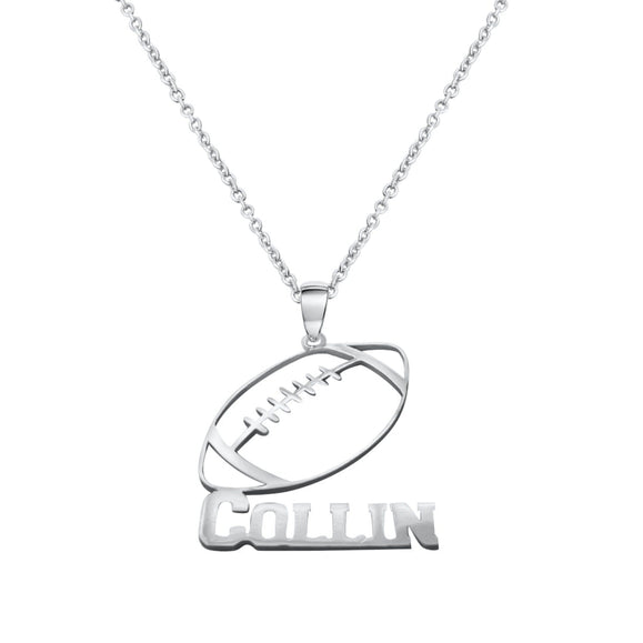 Custom Cutout Football Star Necklace - Capsul