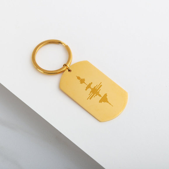 Custom Dog Tag Keychain - Capsul