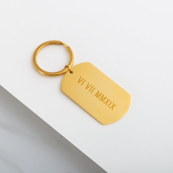 Custom Dog Tag Keychain - Capsul
