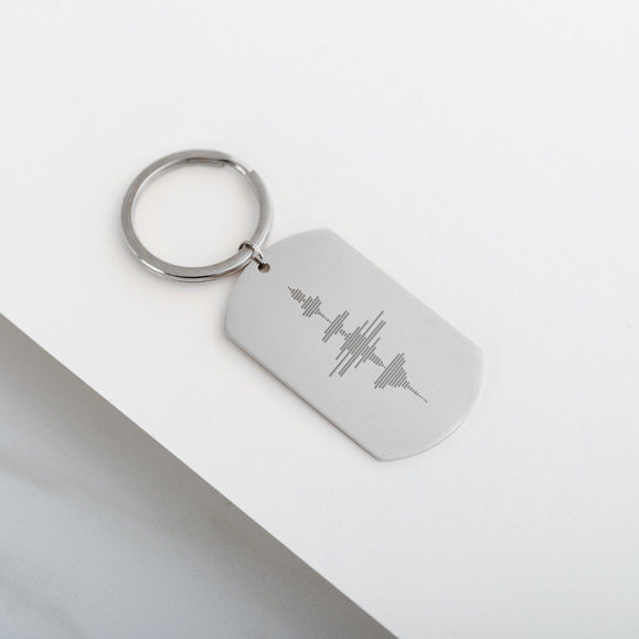 Custom Dog Tag Keychain - Capsul