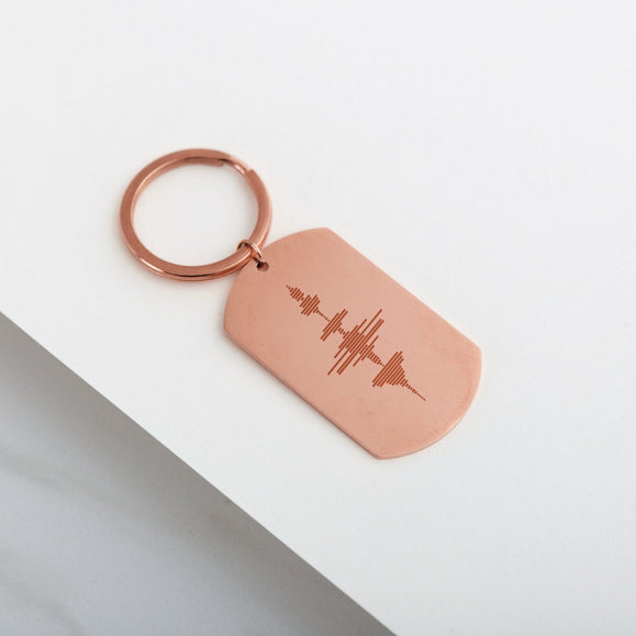 Custom Dog Tag Keychain - Capsul