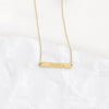 Custom Engravable Horizontal Bar Necklace