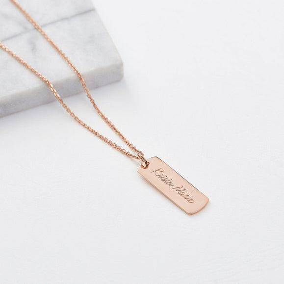 Custom Engravable ID Necklace - Capsul