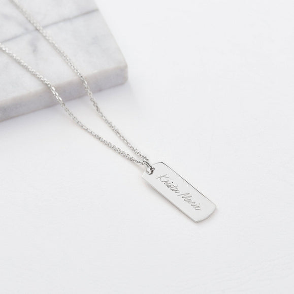 Custom Engravable ID Necklace - Capsul