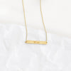 Custom Handwriting Horizontal Bar Necklace