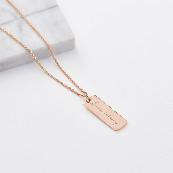 Custom Handwriting ID Necklace - Capsul
