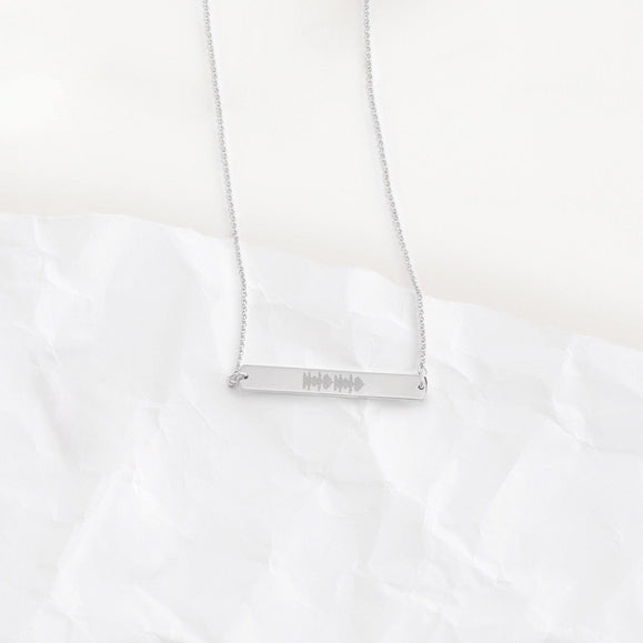 Custom Horizontal Bar Necklace - Capsul