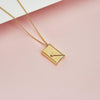 Custom Photo Envelope Locket Necklace