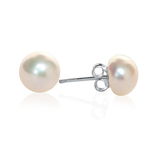 Freshwater Pearls Necklace with Heart Toggle Clasp and Earrings set - Capsul