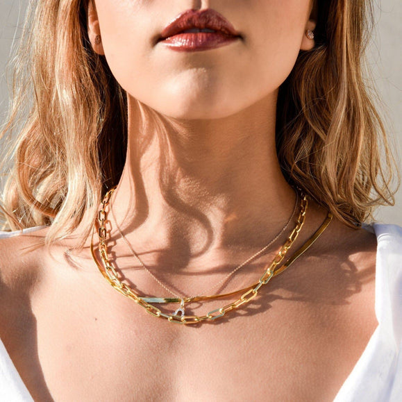 Large Paperclip Chain Necklace - Capsul