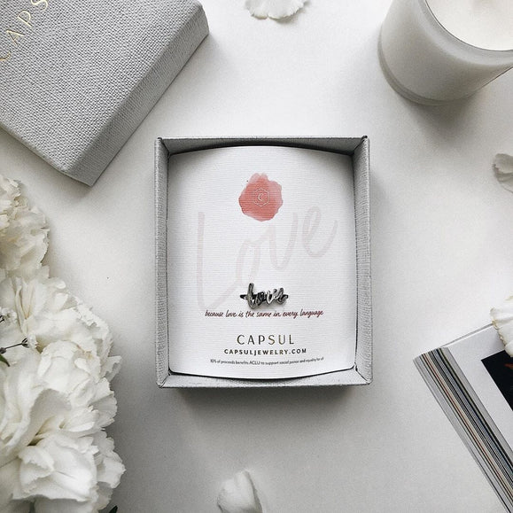 Love Signature Ring - Capsul