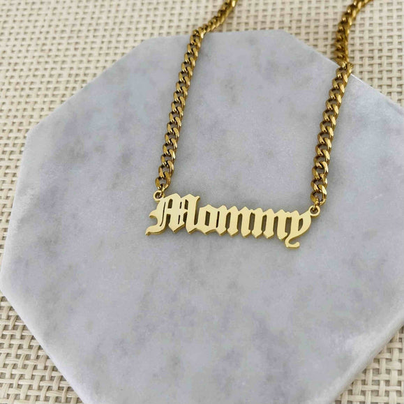 Personalized Cuban Chain Name Necklace - 