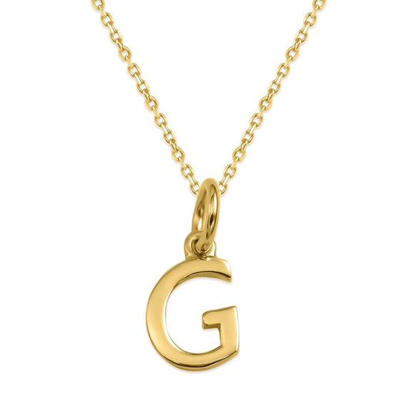 Sterling Silver Alphabet Initials Charms Necklace - Capsul