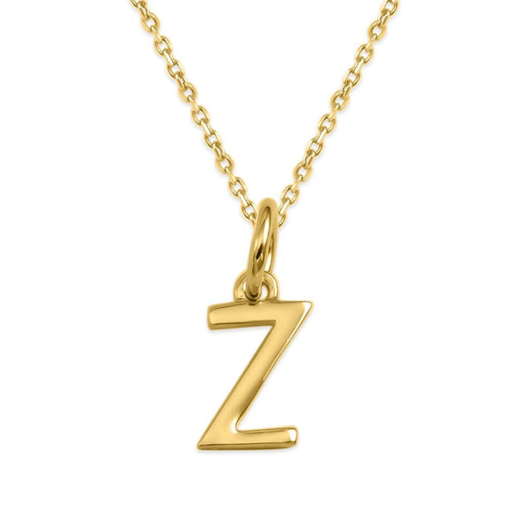 Sterling Silver Alphabet Initials Charms Necklace - Capsul