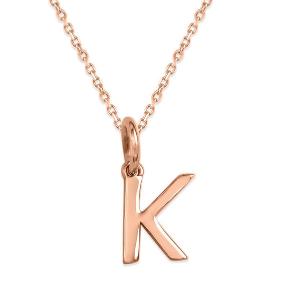 Sterling Silver Alphabet Initials Charms Necklace - Capsul