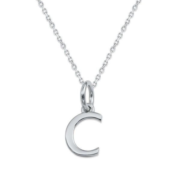 Sterling Silver Alphabet Initials Charms Necklace - Capsul