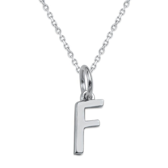 Sterling Silver Alphabet Initials Charms Necklace - Capsul