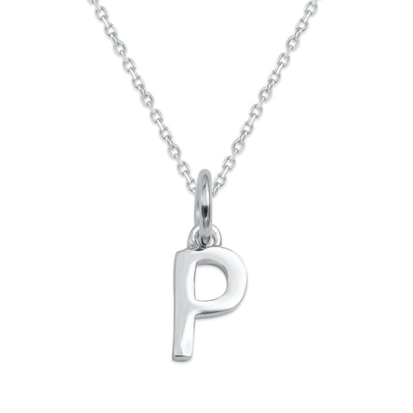 Sterling Silver Alphabet Initials Charms Necklace - Capsul