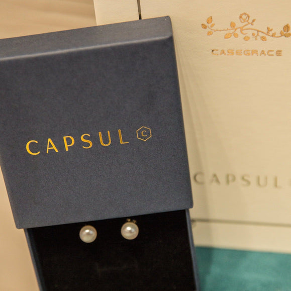 Freshwater Sterling Silver Pearl Stud Earrings - Capsul