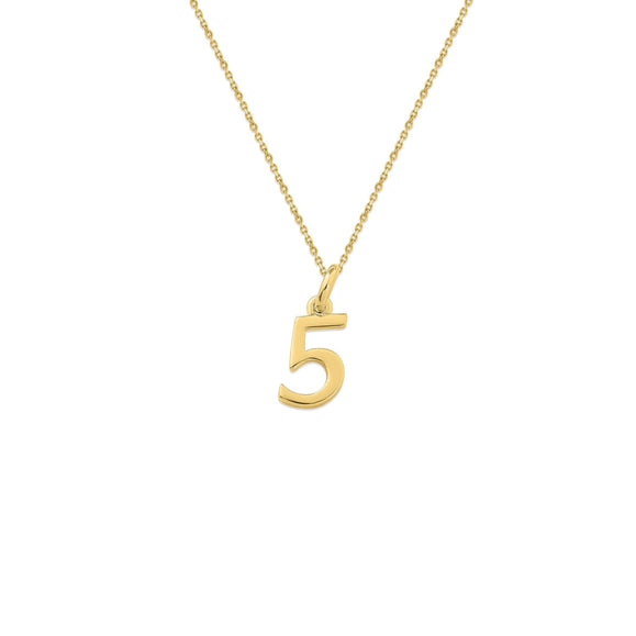 Sterling Silver Numbers Charms Necklace - Capsul