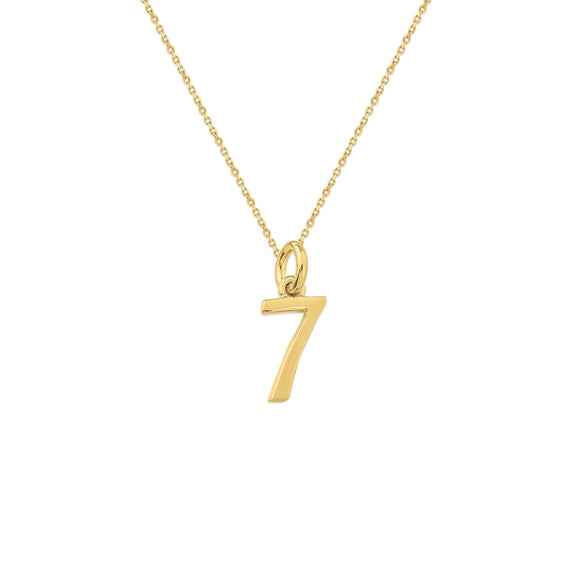 Sterling Silver Numbers Charms Necklace - Capsul