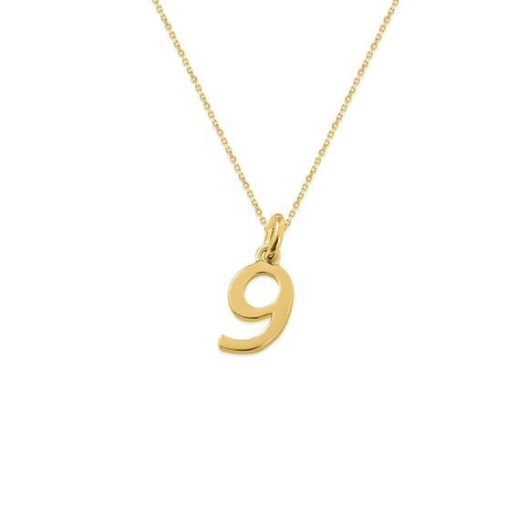 Sterling Silver Numbers Charms Necklace - Capsul