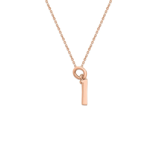 Sterling Silver Numbers Charms Necklace - Capsul