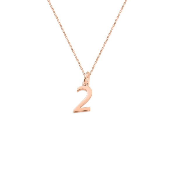 Sterling Silver Numbers Charms Necklace - Capsul