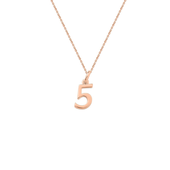 Sterling Silver Numbers Charms Necklace - Capsul