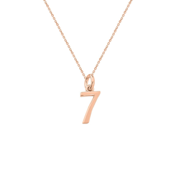 Sterling Silver Numbers Charms Necklace - Capsul