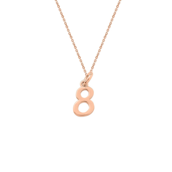 Sterling Silver Numbers Charms Necklace - Capsul