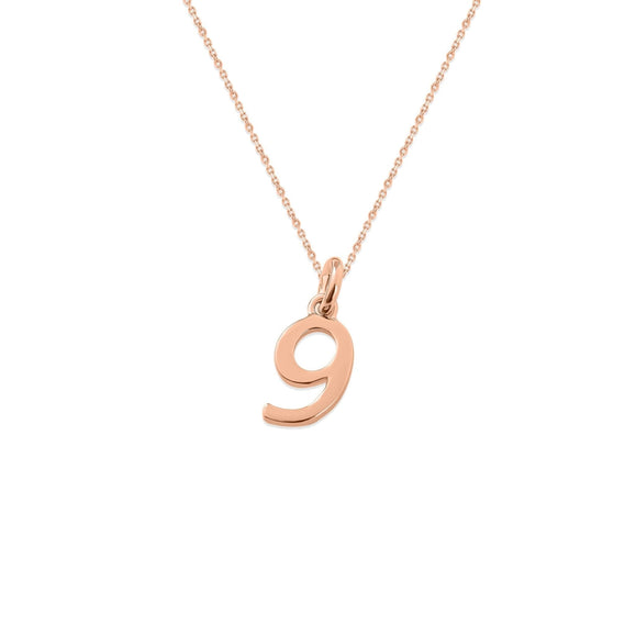 Sterling Silver Numbers Charms Necklace - Capsul