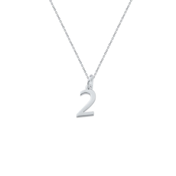 Sterling Silver Numbers Charms Necklace - Capsul