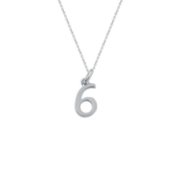 Sterling Silver Numbers Charms Necklace - Capsul