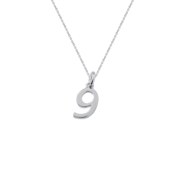 Sterling Silver Numbers Charms Necklace - Capsul