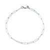 Sterling Silver Small Paperclip Chain Bracelet